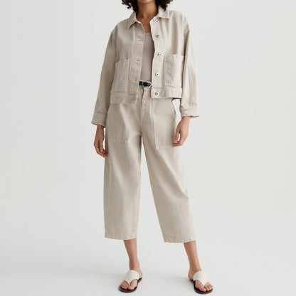 Damen-Jeansjacke mit langen Ärmeln