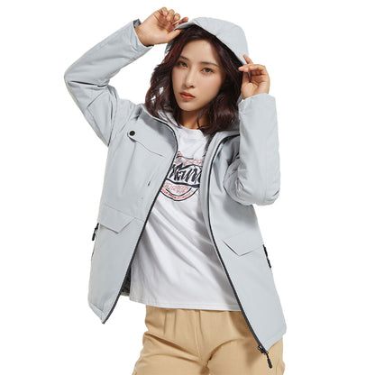 Outdoor-Shell-Fleecejacke für Damen