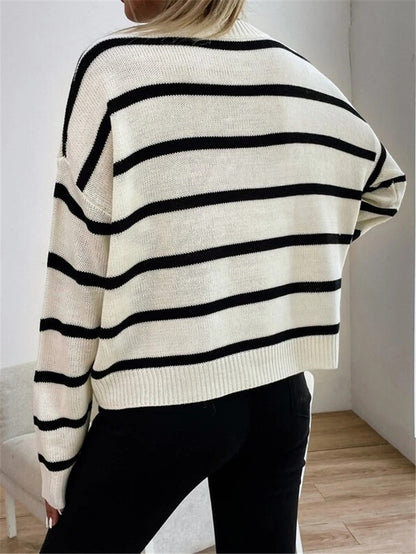 Lässiger Strickpullover für Damen für den Herbst